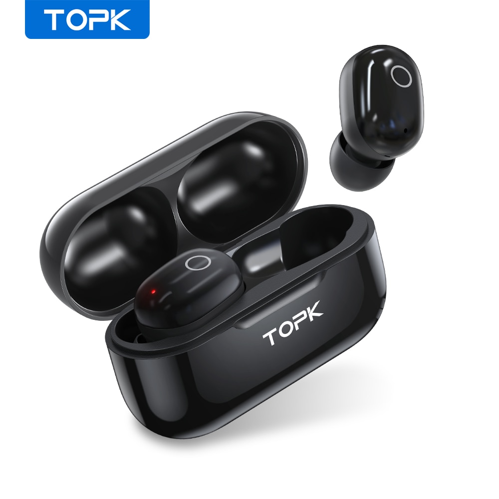 TOPK T12 TWS Bluetooth écouteurs 5.0 sans fil casque tactile contrôle vrai sans fil écouteurs dans l'oreille casque stéréo