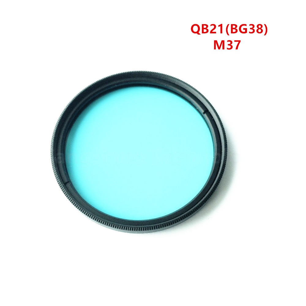 37mm kamera ir skjære filter  qb21 bg38 blått optisk glass