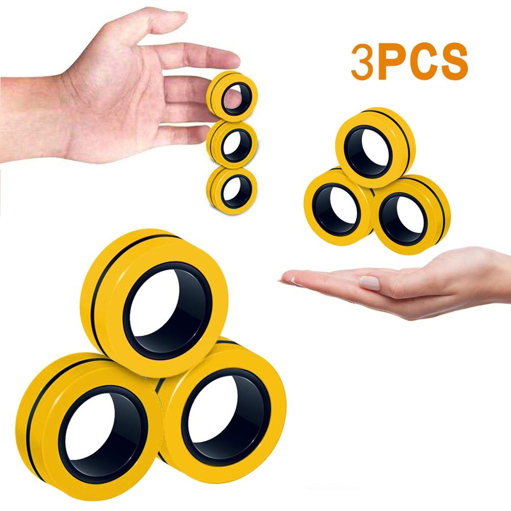 Grappige Fidget Spinner Magnetische Ringen Magnetische Armband Ring Unzip Speelgoed Anti Stress Figet Speelgoed Hotwhells Stress Reliever Speelgoed