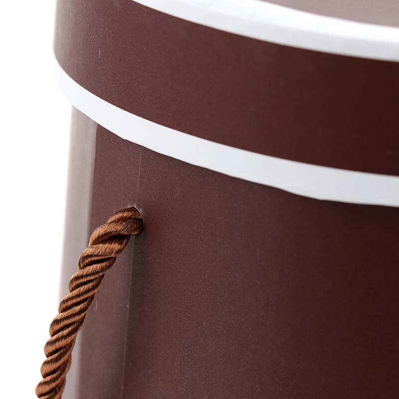 Bouquet Flowers Box Packaging Boxes Lid Hug Florist Flower Hold The Bucket Box Weedding Party Table Decor Round Boxes