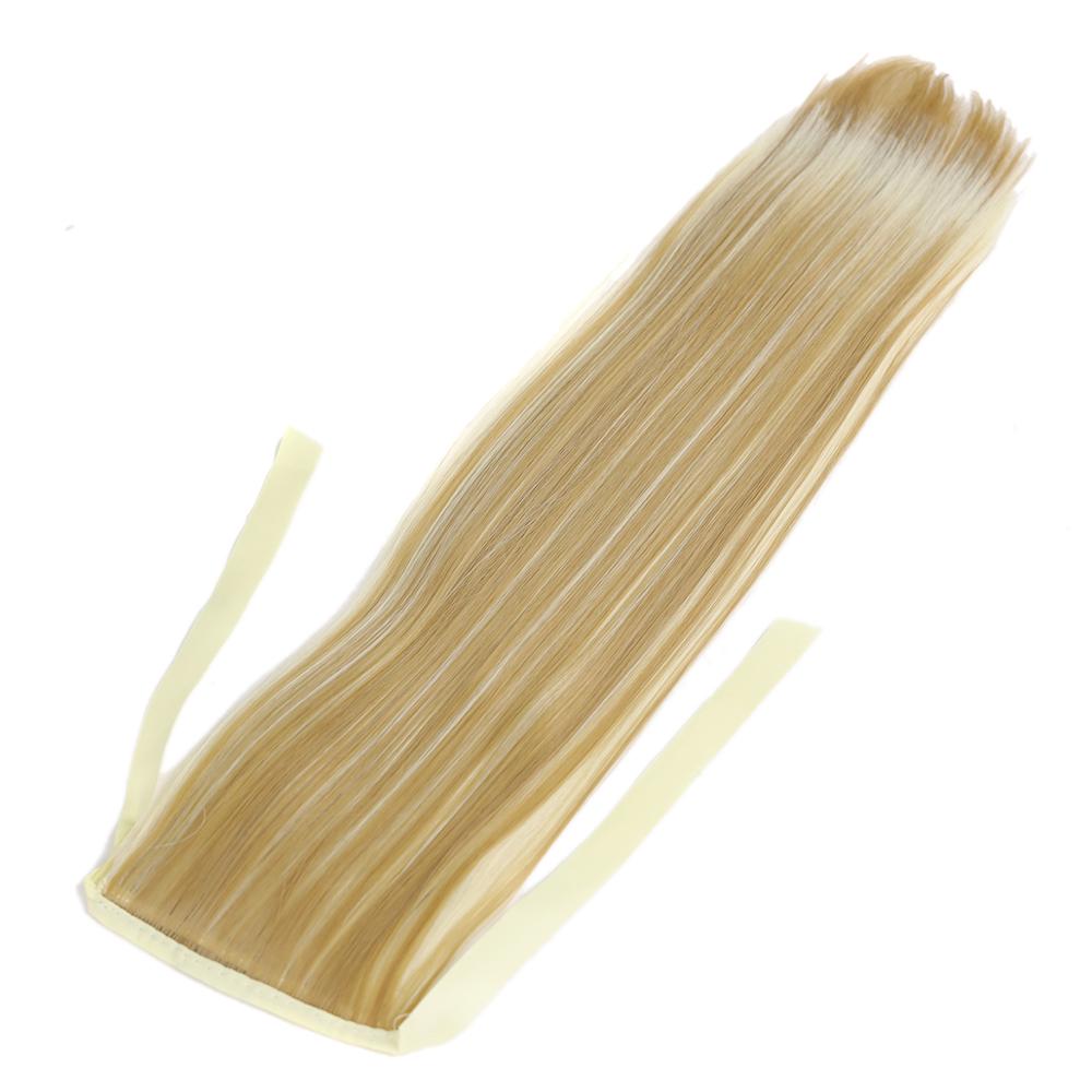 Synthetic Wavy Wrap Draws Ponytail Hair Extensions With Plastic Combs For Women Beautiful High Temperature Fiber By RYLAI: 27/613#