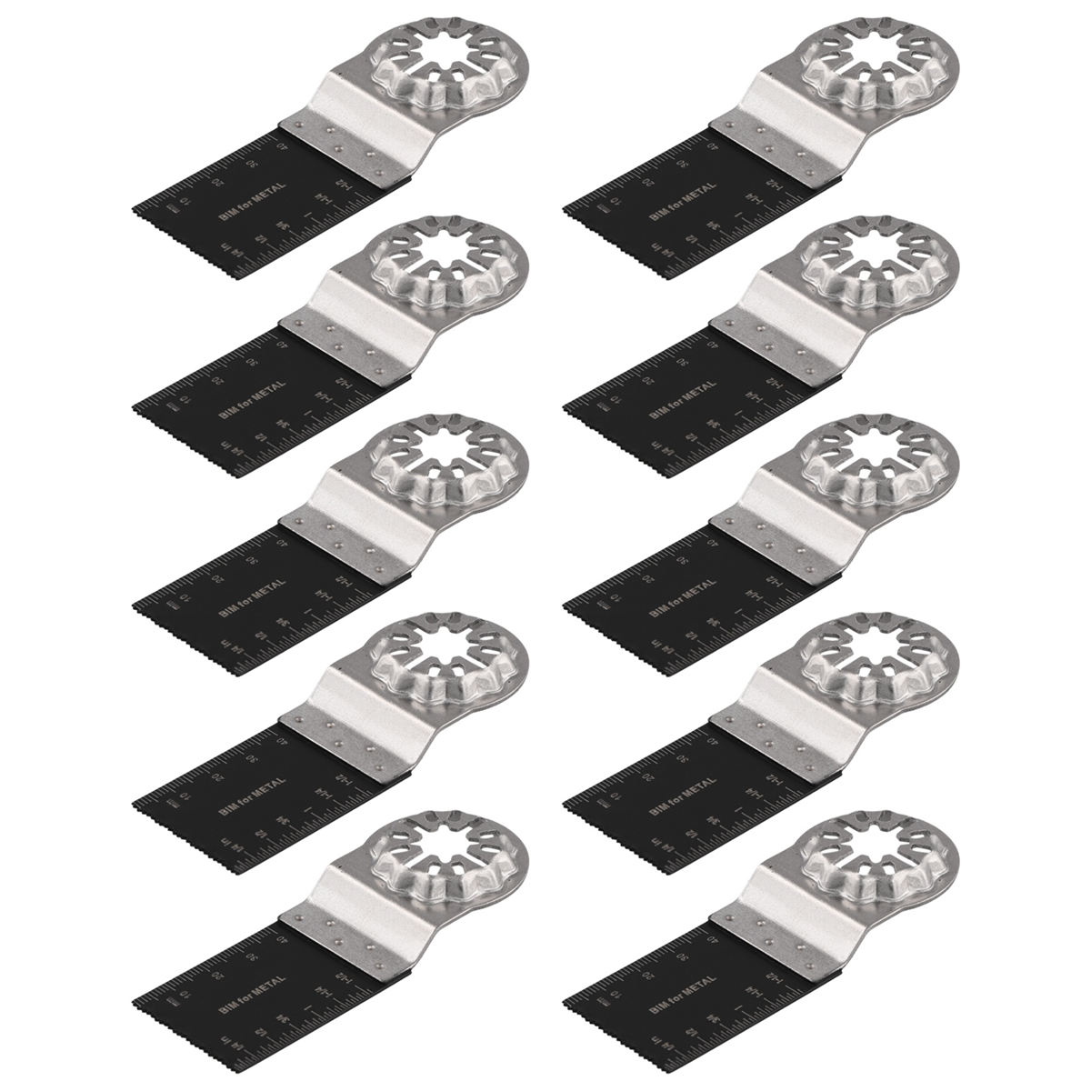Multitoolbladen, 10 stuks oscillerende zaagbladen, multitool bimetaal gereedschapsbladen voor hout, metaal, kunststoffen