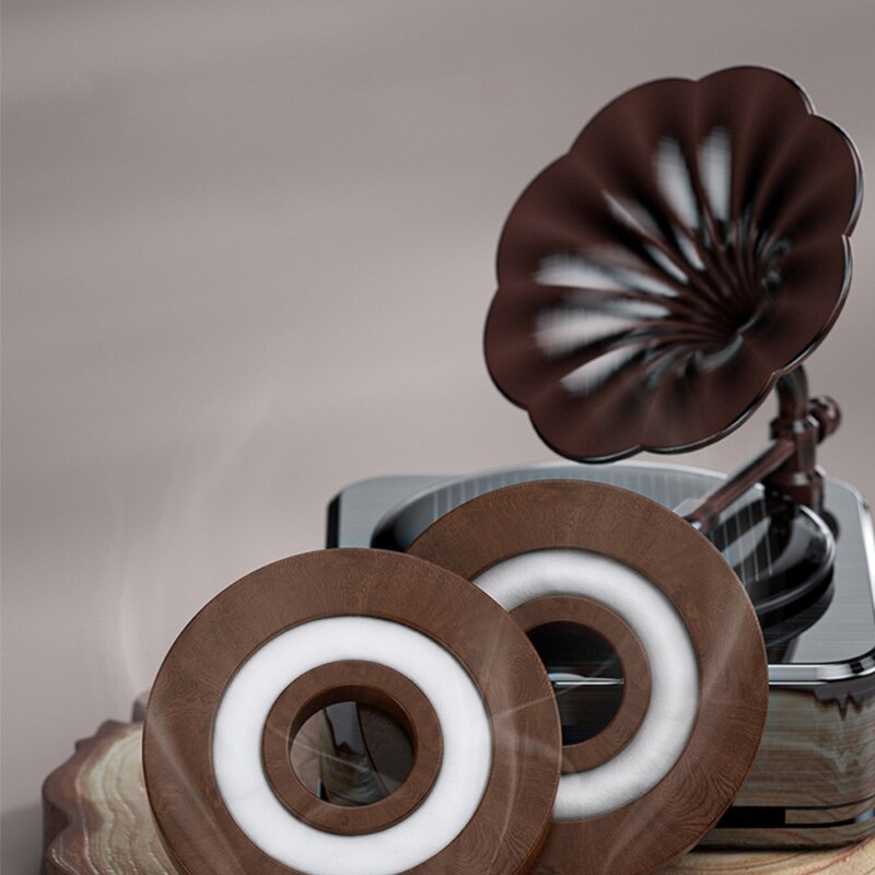 Simulation Record Player Car Aroma Diffuser Retro Style Aromatherapy Diffuser