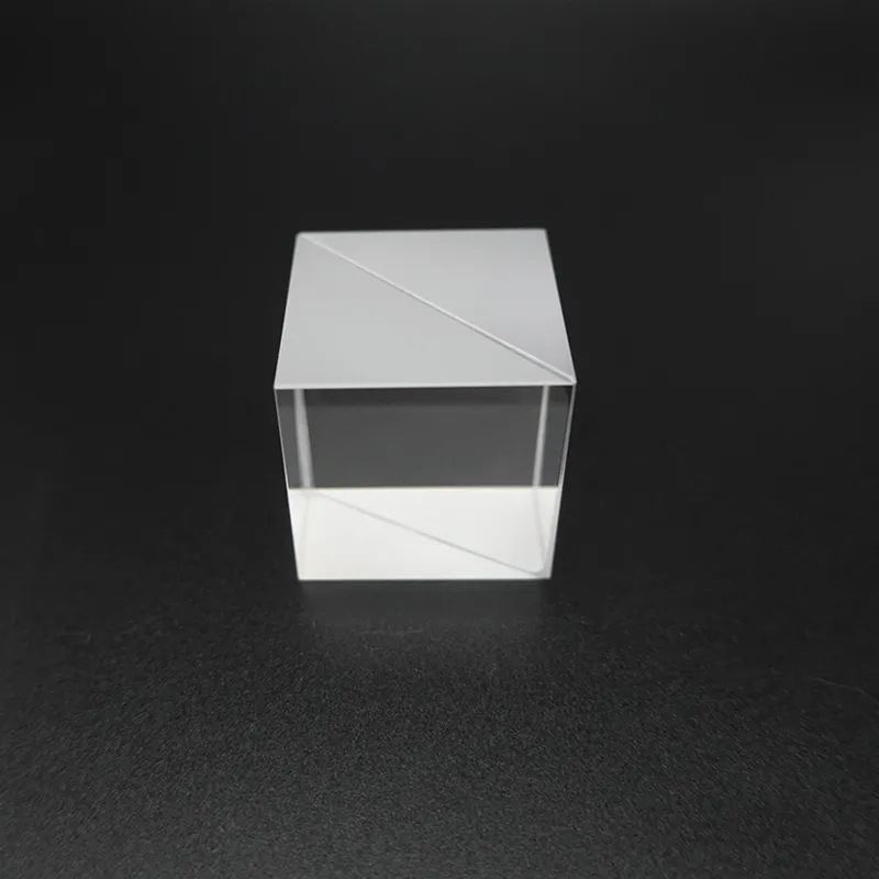 Séparateur de faisceau 10/15/20/30/40/50mm, prisme en verre optique de haute précision, rapport de séparation du Cube R50% T50%