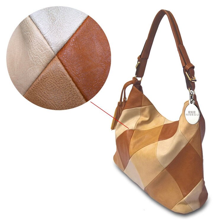 Stiksel rooster dames schoudertas zachte pu leren handtassen grote capaciteit kwast dames tassen bolsa messenger bags bolsas