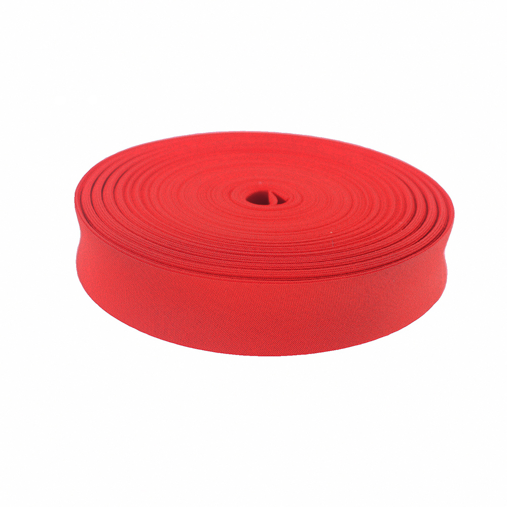 Polyester / Cotton 1" 20mm T/C Bias Binding Tape For Sewing Trimming Single Fold Ribbon Solid Color DIY 25yards/Roll: Light Red