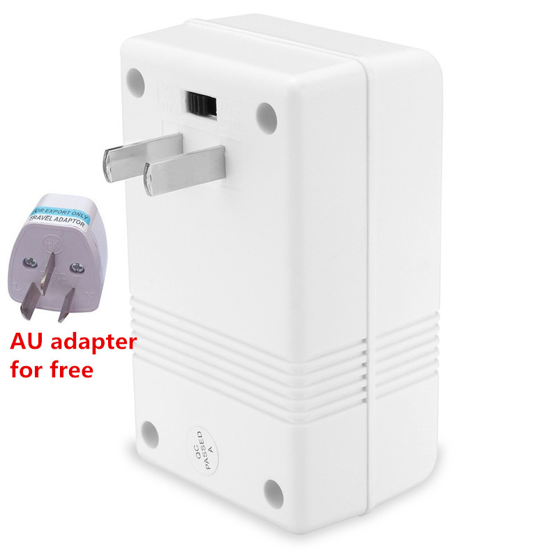 110/120V naar 220/240V Step-Up Down Voltage Converter Transformator Reizen Dual Channel Power converter Witte Travel