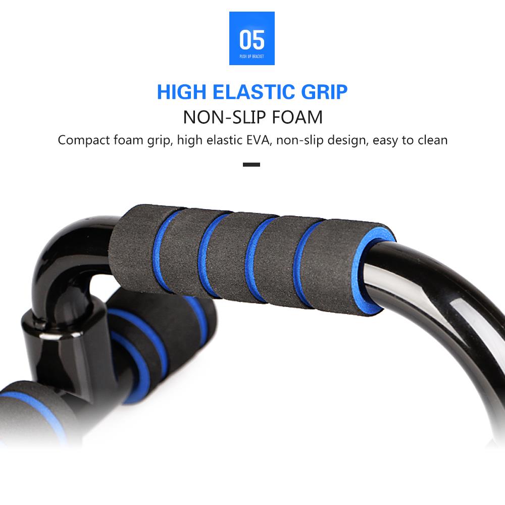 2 stk push up stand bar fitness stande i-type håndtag svampe grip bars gym muskel træning pushup bryst træner bodybuilding
