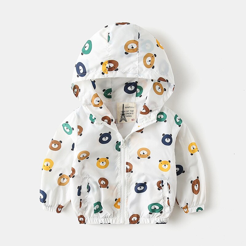 Kids Jongen Jas Mode Kind Dinosaurus Jassen Hooded Kids Rits Windjack Koreaanse Kinderen Kleding Jongens Jas Bovenkleding