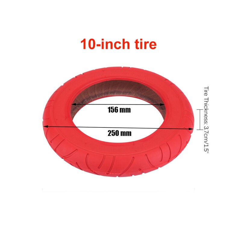 1Pcs for XiaoMi Mijia M365 Pro 10 Inch Electric Scooter Tire 10 X 2 Inflatable Solid Tire for Wanda Tire