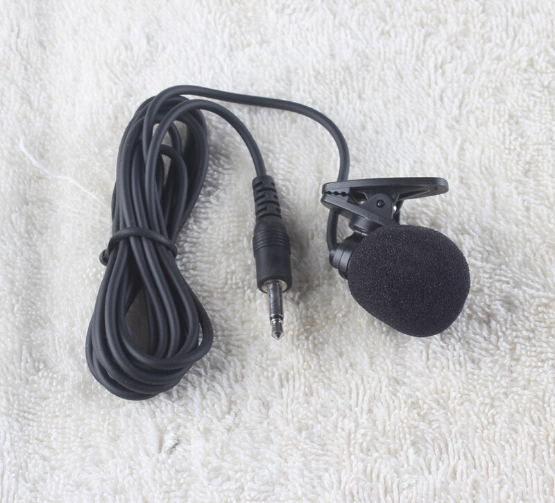3.5mm two pole straight plug collar clip microphone Microphone clip for loudspeaker mini microphone