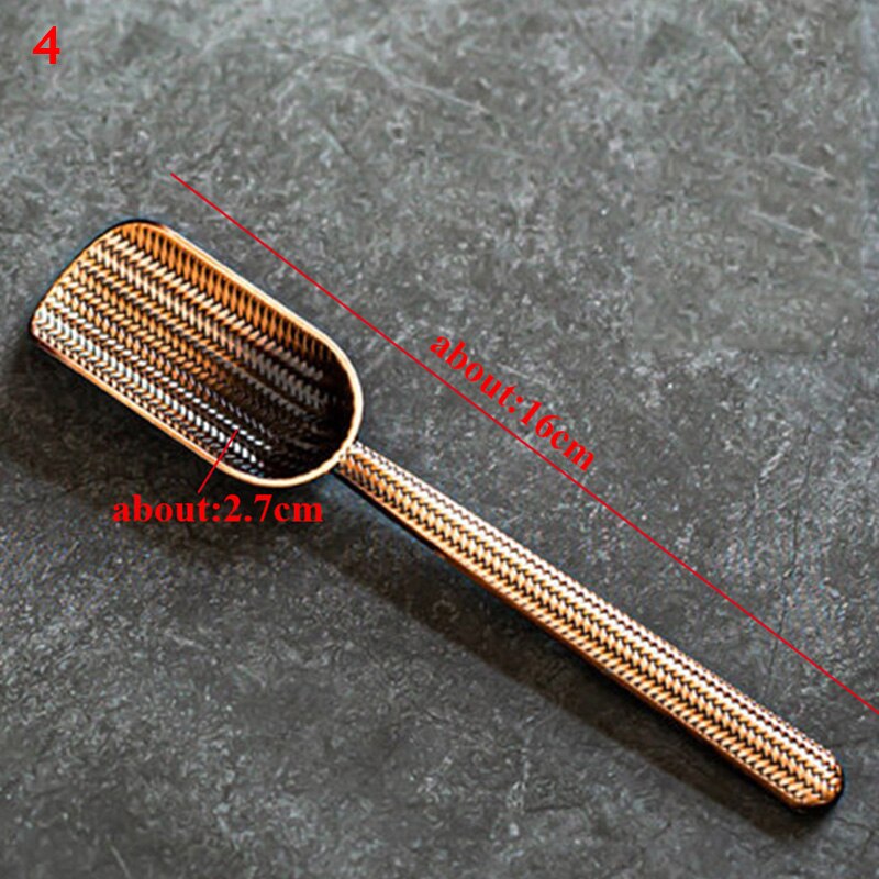 Alloy Copper TeaSpoon Chinese Kongfu Tea Shovel clips Retro Corrosion Resistant Tea Spoon Teaware Tea Ceremony Accessories: 4