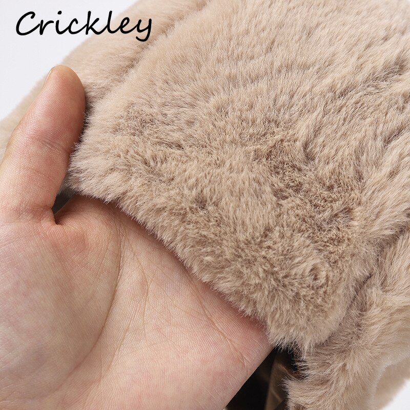 Leuke Kat Kids Hoeden Warme Dikke Bont Pluche Jongens Meisjes Winter Caps Effen Peuter Motorkap Oor Flap Mof Kinderen hoeden 4 Kleuren