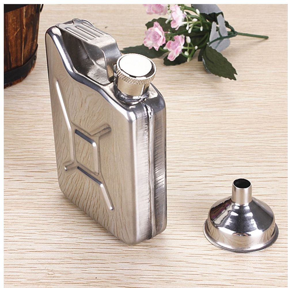 5 Oz Benzine Emmer Vorm Wedding Party Bar Drink Fles Heupfles Whisky Fles Alcohol Drinkware Met Trechter: A