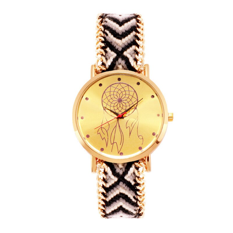 Montre à Air pour femmes, Style ethnique, tissé à la main, chaîne en laine, attrape-rêve, Simple, , bijoux, bricolage: A-2