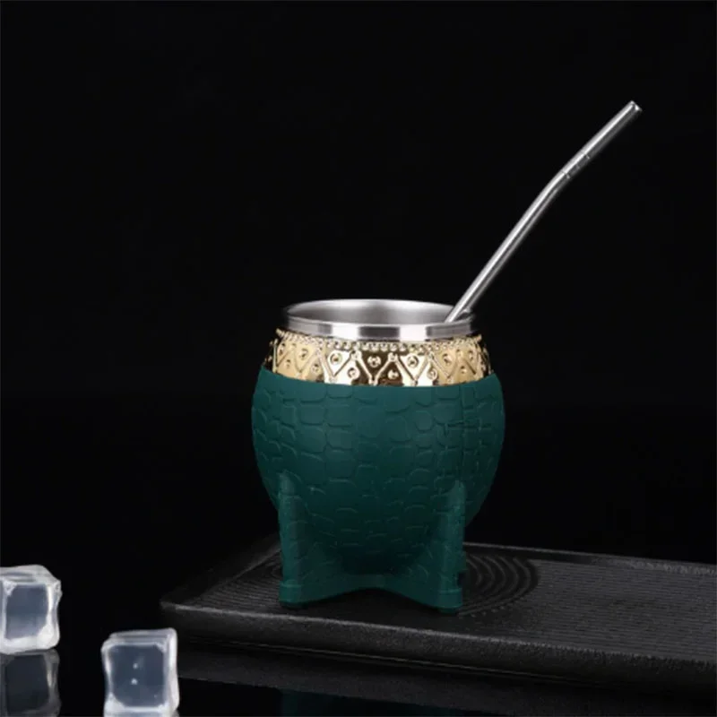 1PC tazas tazas para café Stainless Steel Double Wall Cup 200ml Insulated Tumbler Yerba Mate Tea Coffee Beer Drinking Mug Double: Clear
