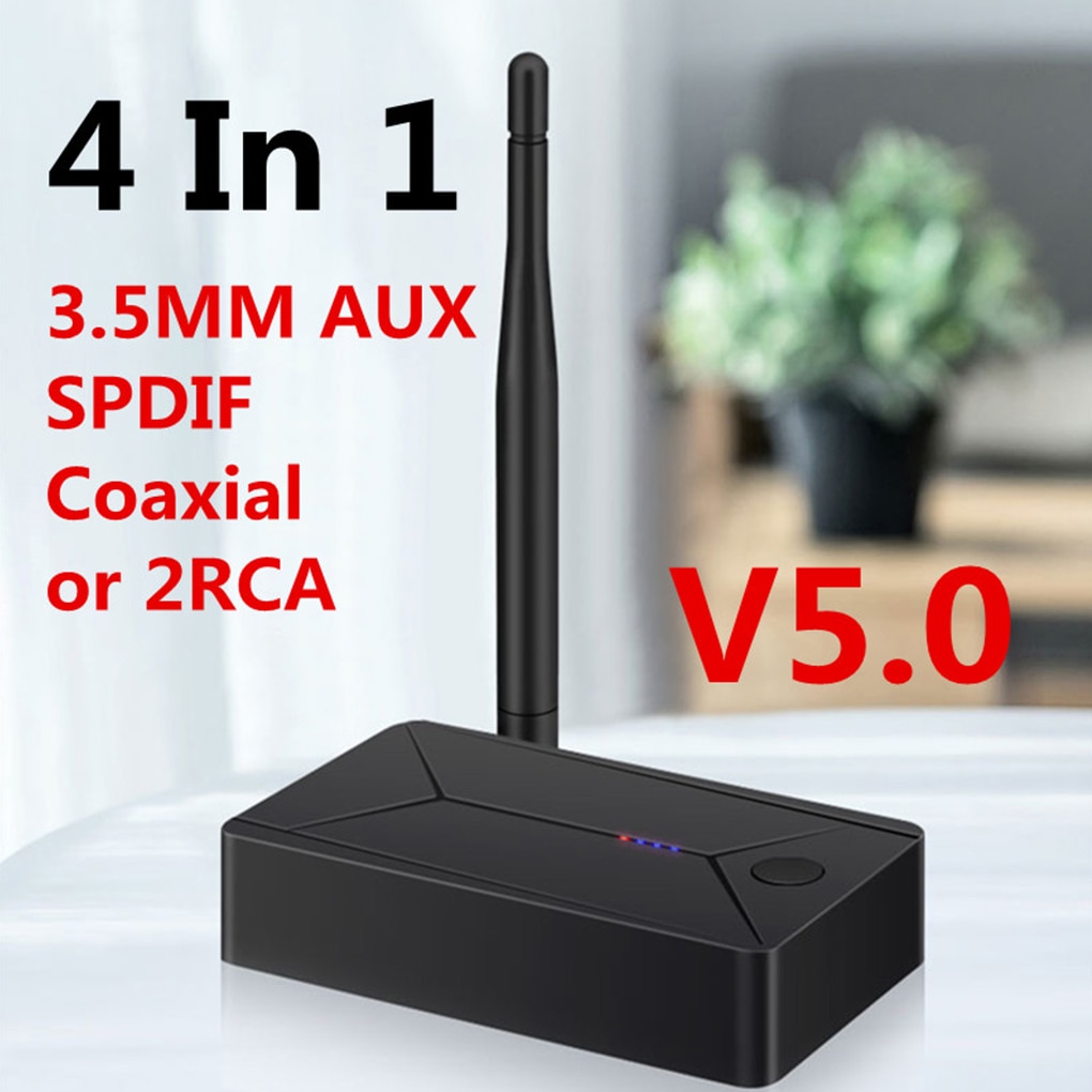 Coaxial Optical SPDIF Wireless Adapter 3.5mm AUX Jack RCA USB Stereo Music Bluetooth 5.0 Audio Transmitter For TV PC Headphone