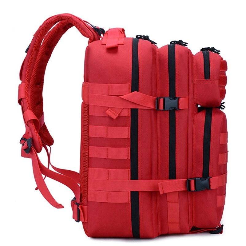 Udendørs sports rygsæk 45l camping rejse computer rygsæk afslappet taske udendørs taske unisex rød