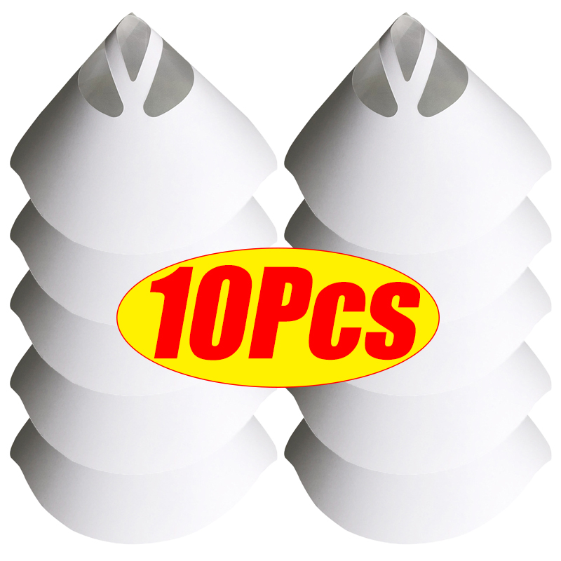 10/100 Stuks Wegwerp Autolak Spray Mesh Papier Filter Zuiverende Uitpersen Trechter Verf Filter Conische Nylon Micron Papier trechter: Black