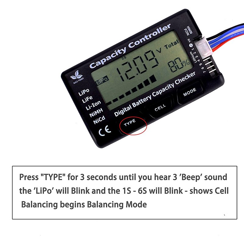 Rc CellMeter-7 Digitale Controller Tester Voor Batterij Capaciteit Checker Lipo Life Li-Ion Nimh Nicd CellMeter7
