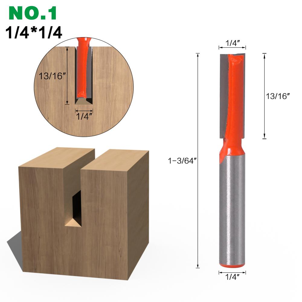 JGZUI1pc 8mm Reinigen bodem Graveren Bit vhm router bit Houtbewerking Gereedschap CNC frees frees voor hout: NO.1