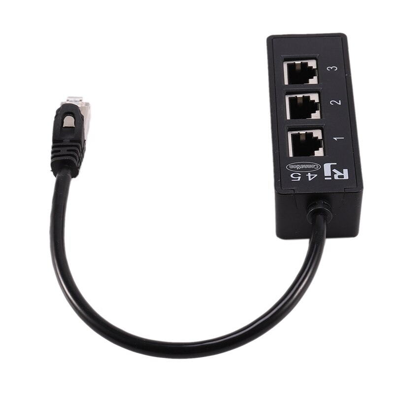 Ethernet splitter  rj45 kabel adapter 1 to 3 poort lan netwerk snelkoppeling stekker