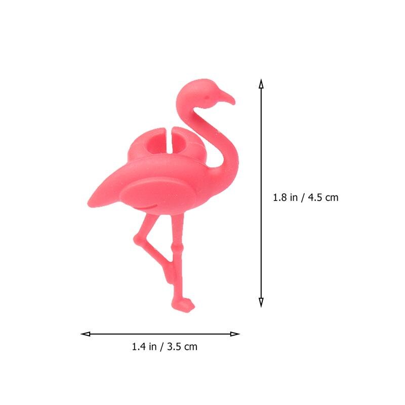 6/12 stk silikone vinglas markør flamingo drink etiket mærke glas identifikation til fest køkkenbord indretning forsyninger