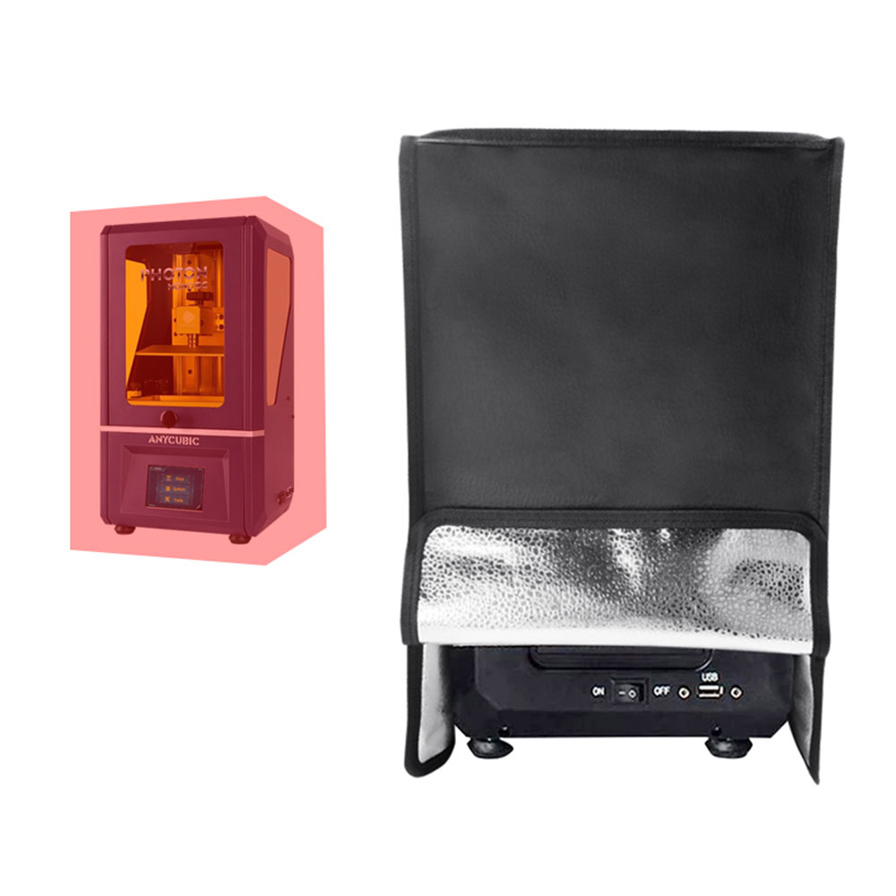 1pc Black 3D Printer Blackout Cover Enclosure Protection From Sunlight Dust Dirt Spill PVC Laminated Polyester Storage Sleeve