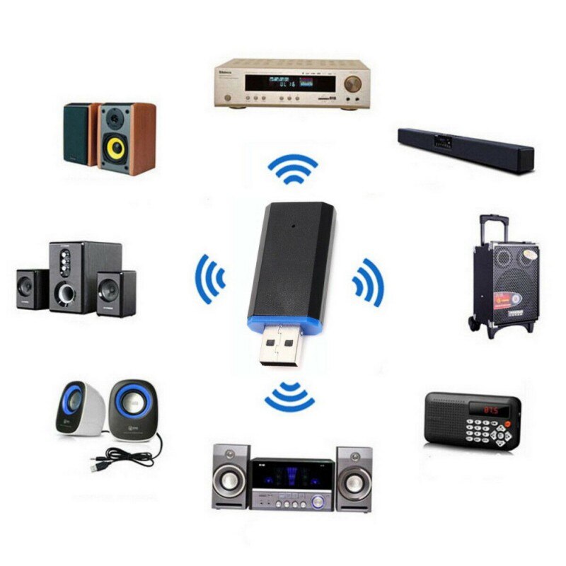 Usb-bluetooth- 5.0- empfänger , 3.5mm- port-funkadapter für tv, pc, kopfhörer und lautsprecher