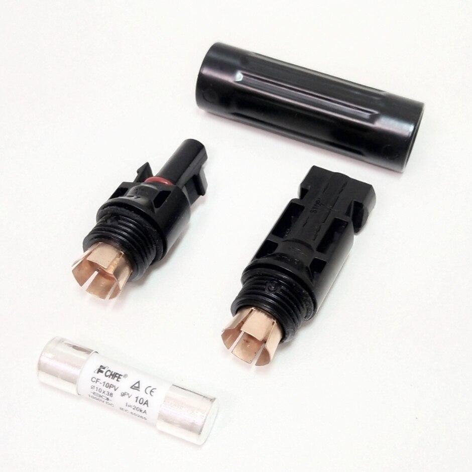Newly In-line Fuse solar Connector 30A 20A 15A 10A Solar PV Connector Fuse protection 1000 VDC Male to Fem PV Photovoltaic