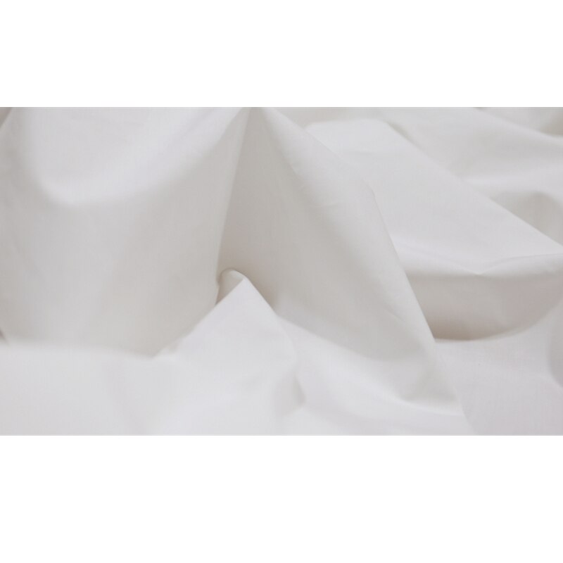 50 combed cotton white shirt fabric matte and impervious cotton plain poplin garment fabric sewing cloth