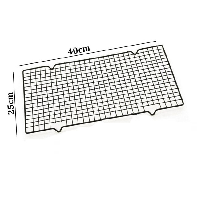 Roestvrij Staal Anti-aanbak Koeling Rack Metalen Bakken Rooster Rekken Keuken Oven Bakken Koekjes Koekjes Brood Muffins Plank Bakvormen: 1