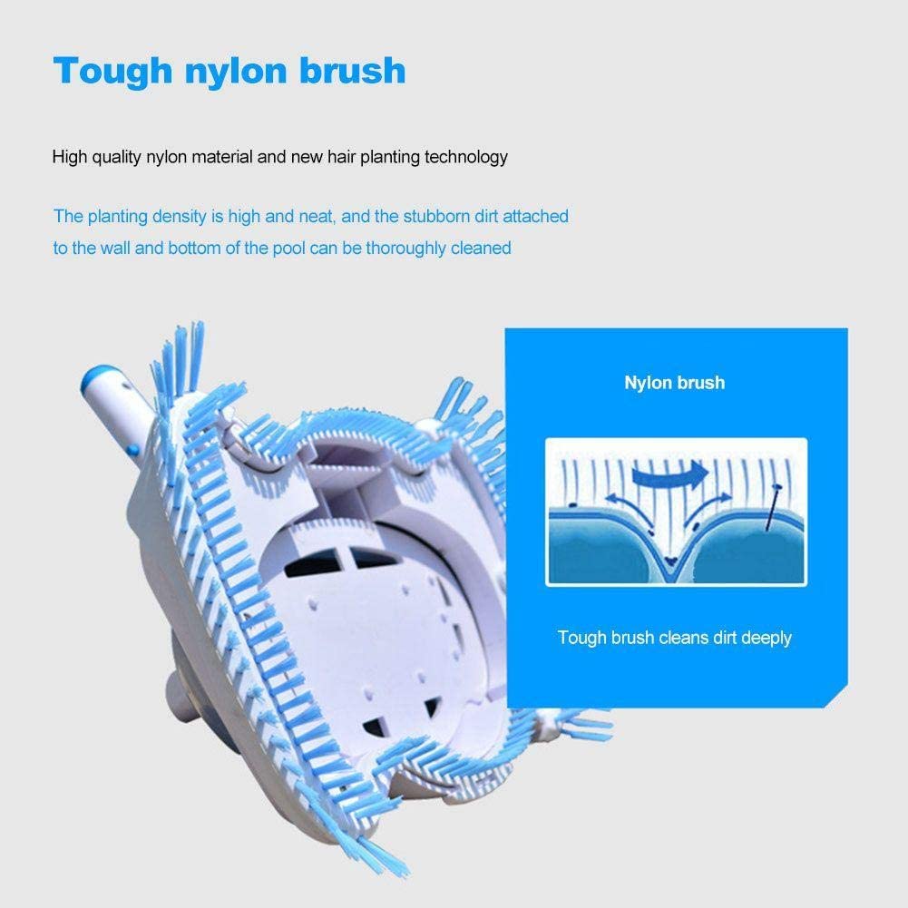 Swimming Pool Vacuum Head Cleaner Brush with Transparent Cover Portable One-Piece Suitable Luxury Vacuum Head