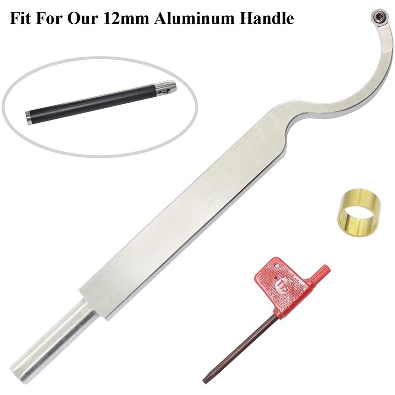 Wood Turning Tool Carbide Tipped Lathe Chisel Tool Bar Round Carbide Insert Cutter for Wood Hobbyist or DIY or Carpenter