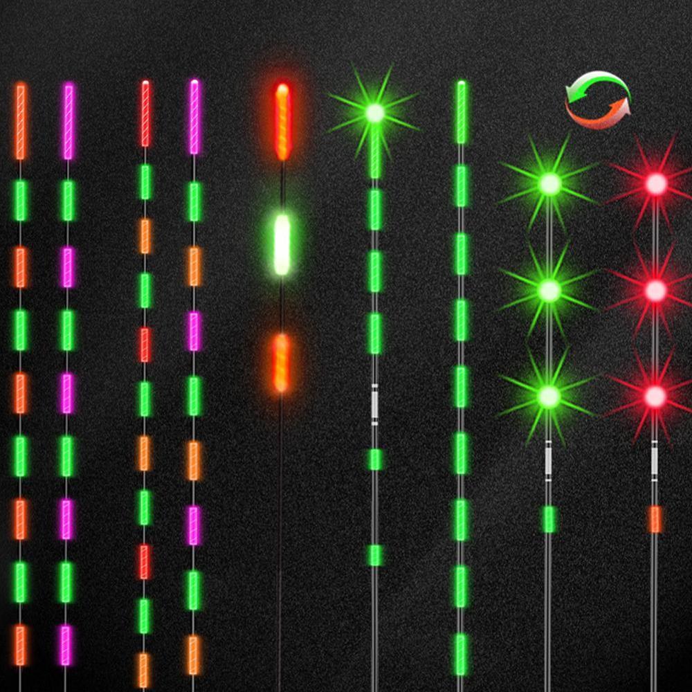 Galleggianti da pesca luce notturna galleggiante luminoso super luminoso notte pesca portato accorto galleggiante superiore luminoso ultra sensibile Flo elettronico