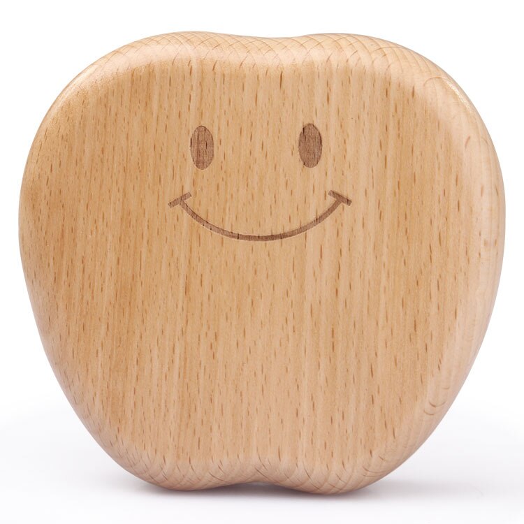 Baby wood teeth box save teeth organizer baby milk teeth children teeth collect tooth fairy Wooden girl boy tooth box 3-6years: B