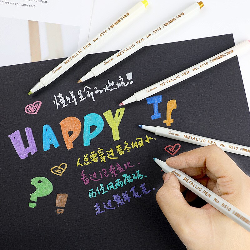 20 Kleuren Diy Manga Metallic Marker Artistieke Brush Pen Set Graffiti Art Marker Voor Tekening Schetsen Briefpapier Schoolbenodigdheden