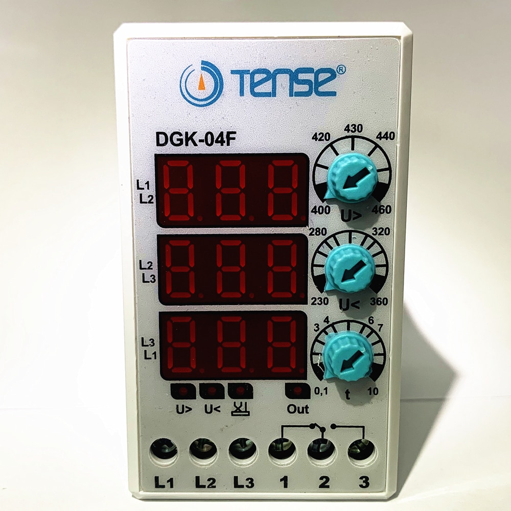 Tense DGK-04F Digital Protection Relay Phase Sequence Three Phase Failure Voltage Protection Relay