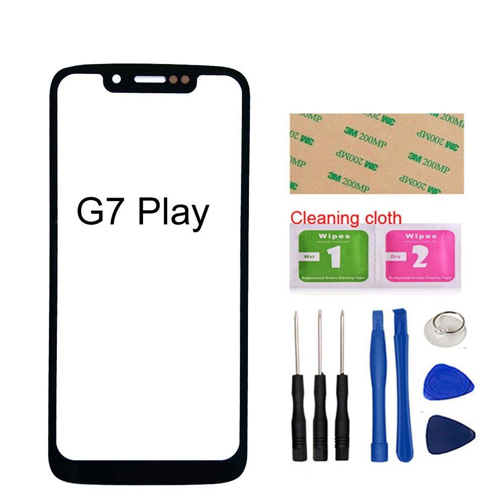 Per Moto G8 Gioco XT2015 del Pannello di Vetro Per Motorola Moto G7 Play/G7 Power XT1955 Vetro Anteriore (Senza touch Screen) esterno del Pannello Di Vetro: G7 Play Tools