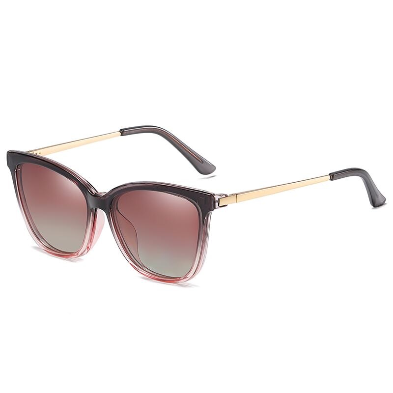 Gafas de sol polarizadas para mujer, montura con Clip magnético, graduadas para miopía, nuevas: c1