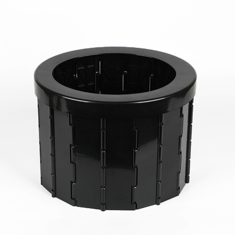 Siège de toilette pliable et Portable pour adulte, pot pliable pour voyage en plein air, Camping, voiture, fournitures de toilette: Black