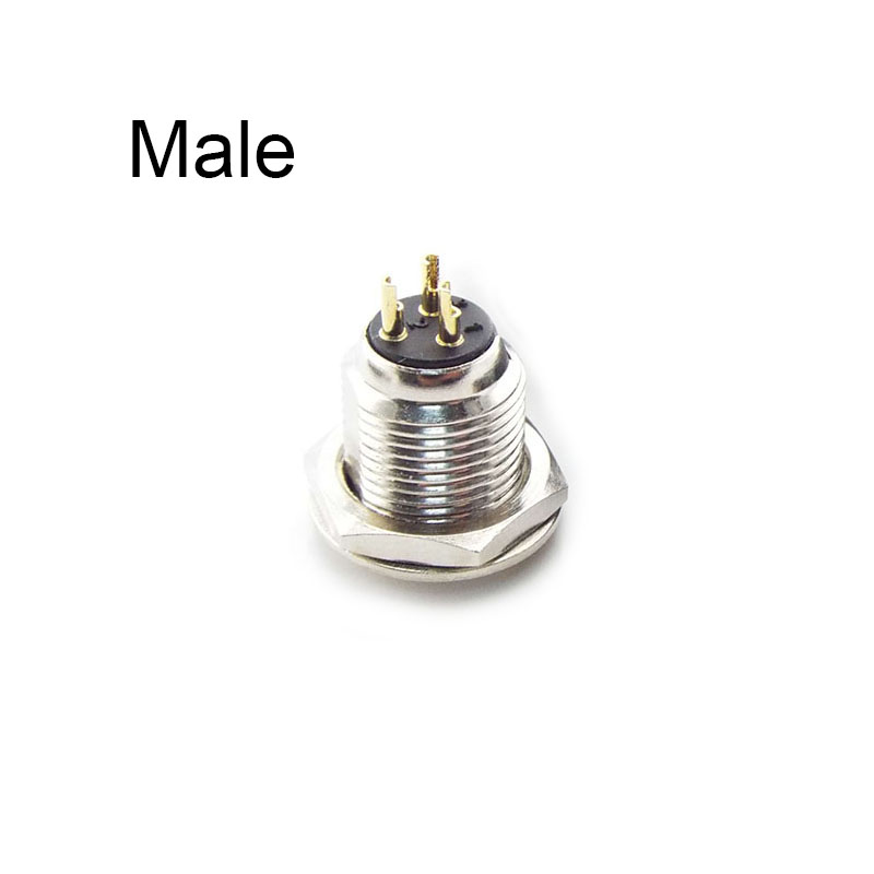 Mini Audio Adapter Microphone 3Pin XLR Male Female Power Plug Soldering Straight MIC Connector: male Socket