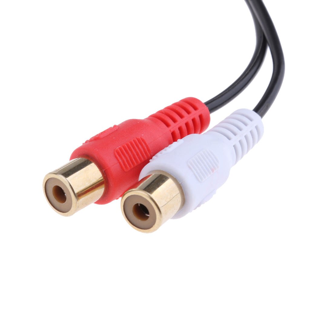 Ai-Net Rca Aux Kabel Om 2RCA Vrouwelijke Aux-ingang Adapter Kabel Voor KCA-121B Dvd Jvc Geluid Ingang Kabel 10Inch