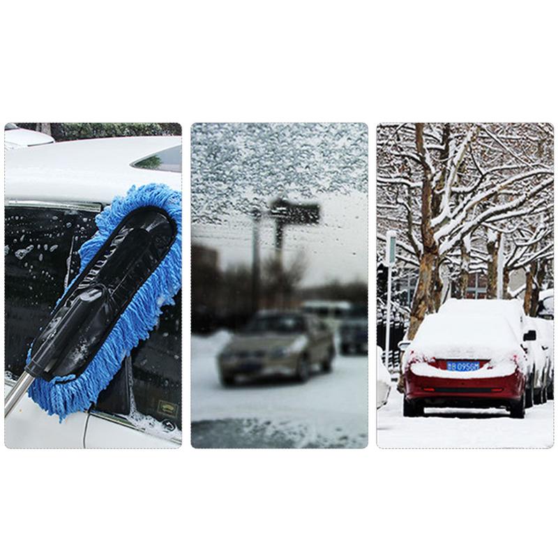 Autovir 27" Snow Brush And Ice Scrapers For Car Windshield (3 Pack), Window Scraper