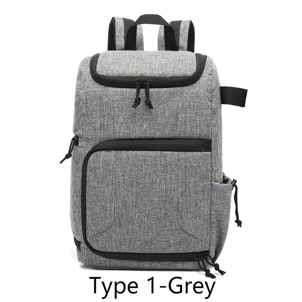 Sac Photo étanche sac Photo photographie sac à dos pour Polaroid Canon Nikon Sony DSLR Shoot appareils Photo Portable poche de voyage sacs: Type 1-Grey