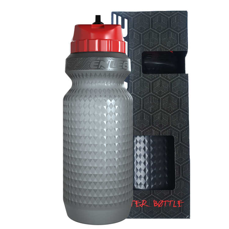 Enlee 650Ml Fietsen Water Fles Lekvrije Buitensporten Draagbare Fles Voor Fiets Drinken Running Fiets Water Fles: Red Water Bottle