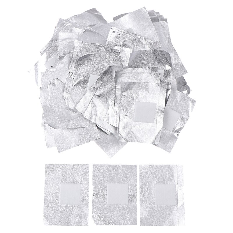100Pcs Aluminium Foil Nail Art Soak Off Polish Nagel Verwijderen Wraps Nail Handdoek Gel Polish Remover Manicure Tool