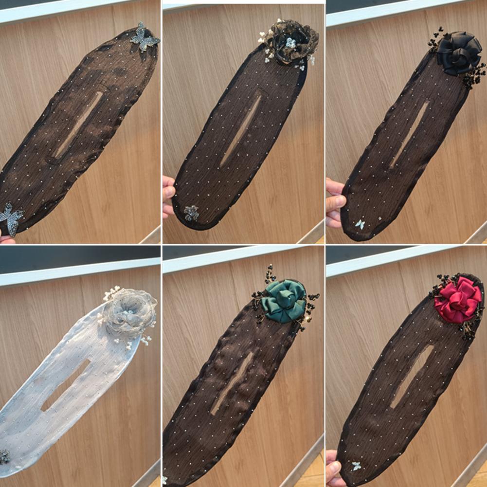 Hair Bun Maker Floral Lazy Hair Curler Deft Bun Twister Long Hair Easy Fast Snap Roll Tool Women Girl Hairdressing Accessories
