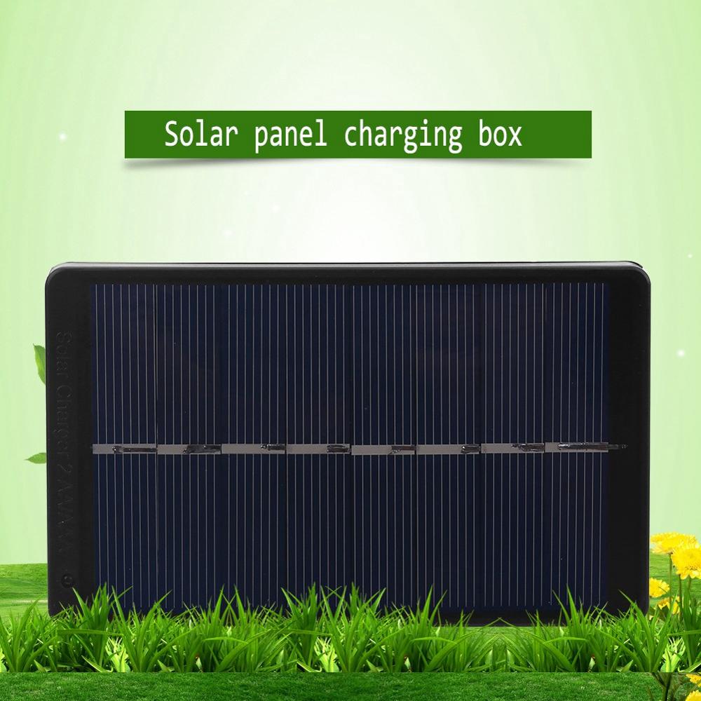 (Keine Batterie) tragbare Solar Power Bank Hohe 4V 1W ultra-high Power Solar Batterie 6000mA Smart Telefon Ladegerät für AA/AAA Batterie