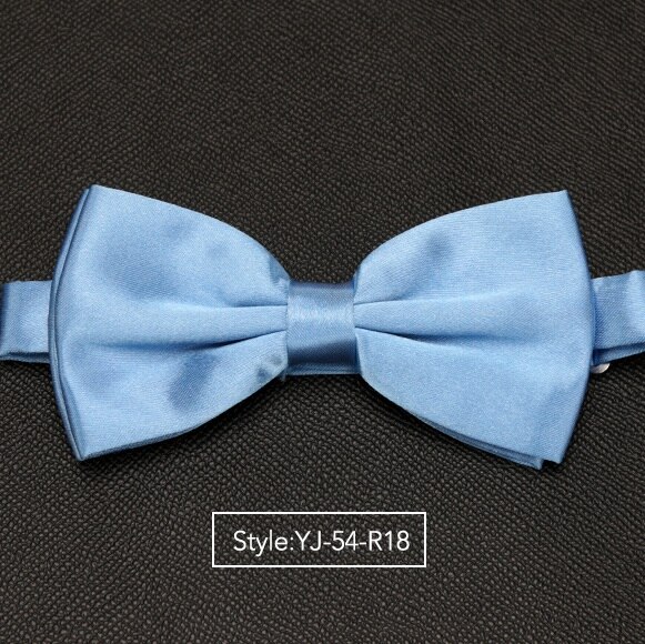 Herren Fliege Hochzeit Krawatten für Männer Frauen Solide Schmetterling Krawatte Krawatte Männlichen Kleid Hemd Zubehör Bowtie: YJ-54-R18